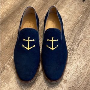 Sperry Navy Overlook Smoking Slippers Loafers